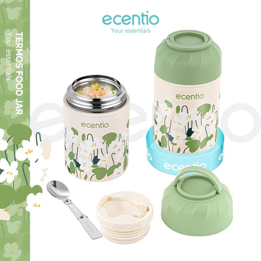 ecentio “Green Whispers” Cangkir Sup Stainless Braised Pots 500ML - ecentio