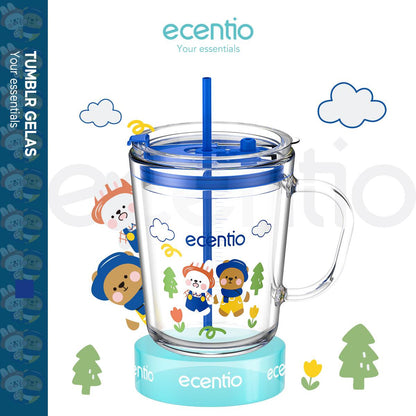 ecentio Botol Minum JOURNEY series tempered milk cup 400ml