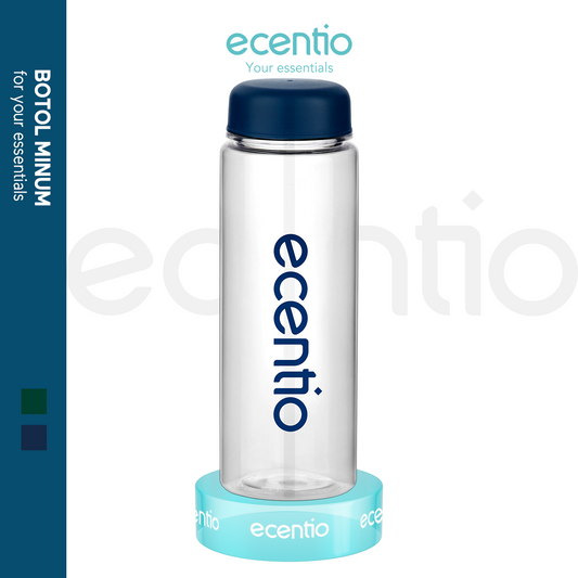 ecentio Tumbler bening Botol Air Minum 500ml - ecentio