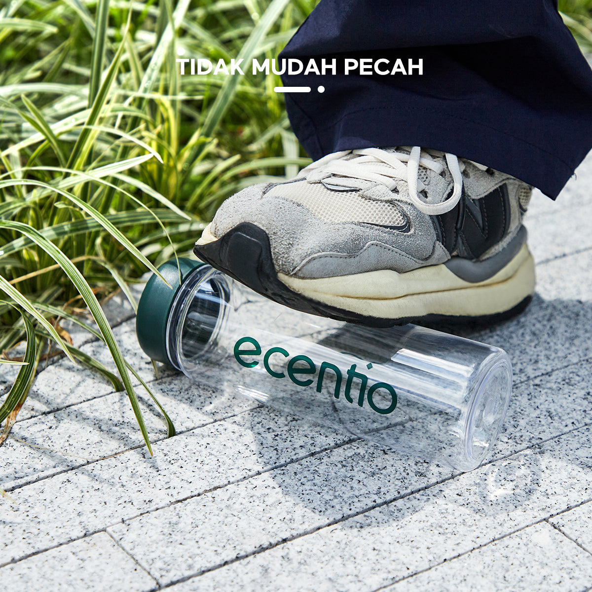 ecentio Tumbler bening Botol Air Minum 500ml - ecentio
