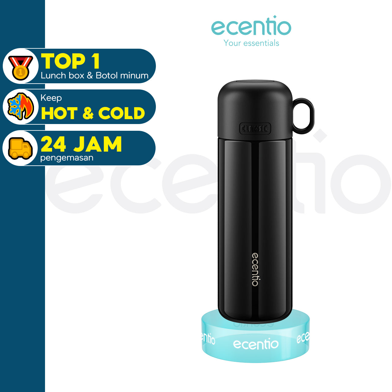 ecentio thermos tumbler stainless steel 316 500ml