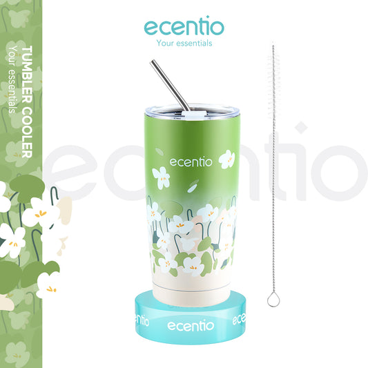 ecentio "Green Whispers" Botol Minum tumbler Termos Bottle 550ml