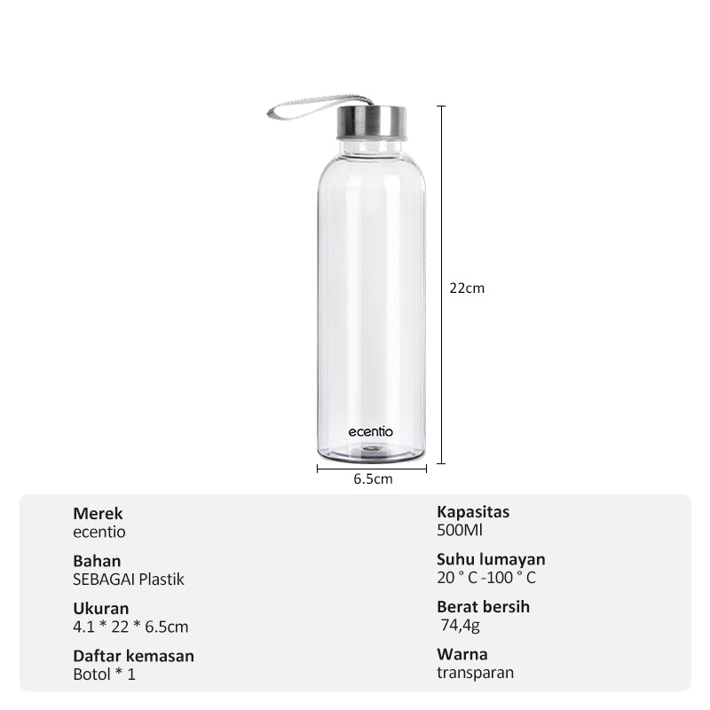 ecentio Tumbler Water Bottle 500ml - ecentio