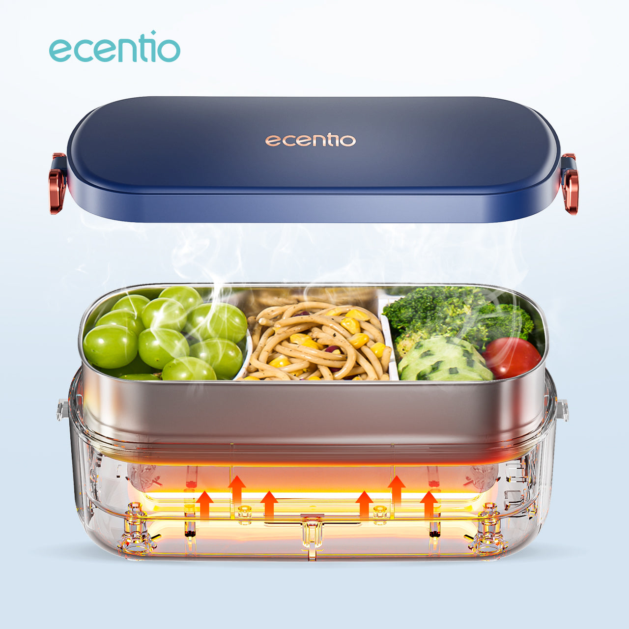 【🌟Pre-Order】zecentio lunch box electric portable 304 stainless set tas bekal 36W free sendok tempat makan