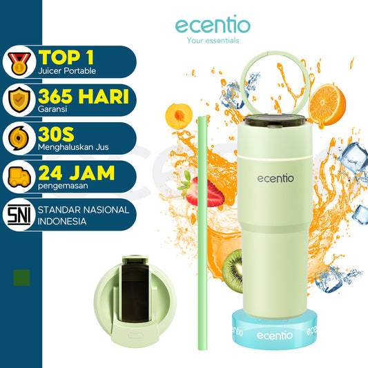 ecentio juicer cup 10 mata pisau tahan dingin 8 jam stainless 316 blender mini portable 700ml