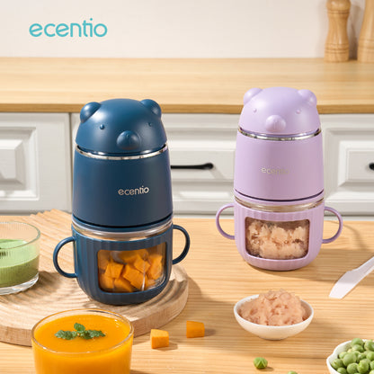 ecentio Food Processor Food Chopper 350ml Mesin Penghalus Daging dan Buah Garansi Resmi 1 Tahun