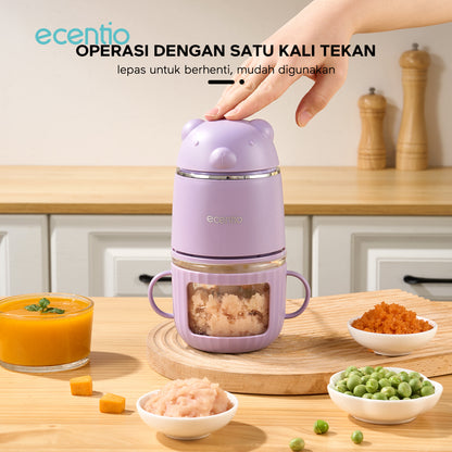 ecentio Food Processor Food Chopper 350ml Mesin Penghalus Daging dan Buah Garansi Resmi 1 Tahun