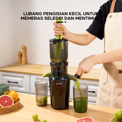 ecentio slow juicer portable 103mm caliber multifungsi blender 550ml+600ml garansi satu tahun