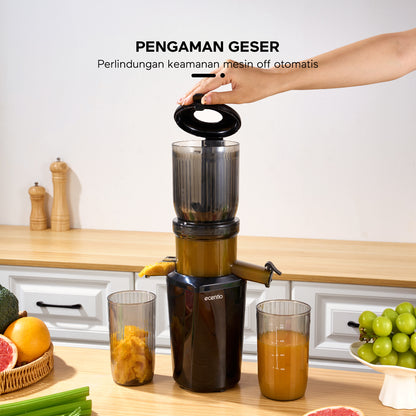 ecentio slow juicer portable 103mm caliber multifungsi blender 550ml+600ml garansi satu tahun