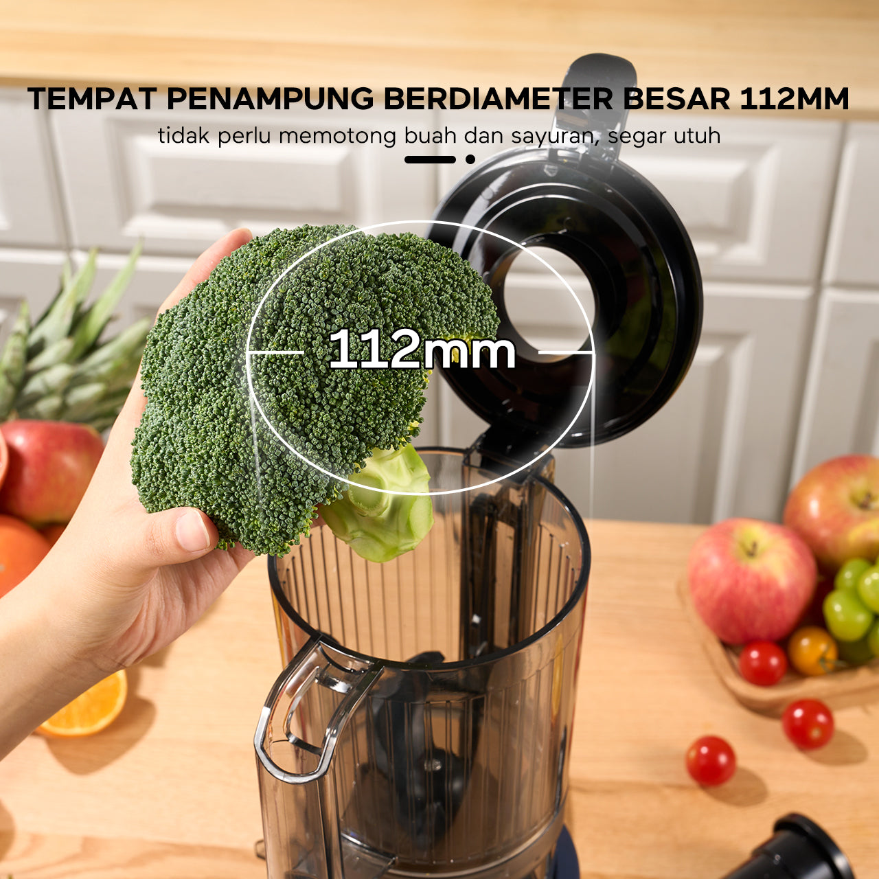 ecentio slow juicer portable 112mm caliber multifungsi blender 550ml+600ml garansi satu tahun