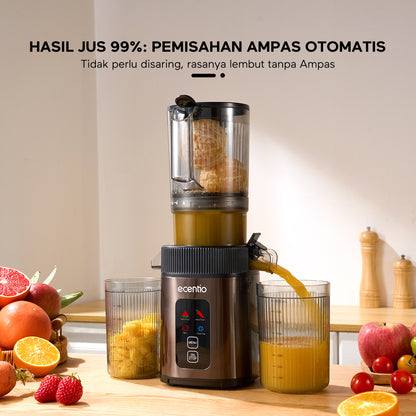 ecentio slow juicer portable 112mm caliber dan Smart Touch multifungsi blender 550ml+600ml garansi satu tahun