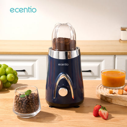 ecentio Blender Slow Juicer Pro 4 in 1 – Chopper Makanan Multifungsi 1L dengan Kunci Pengaman Anak