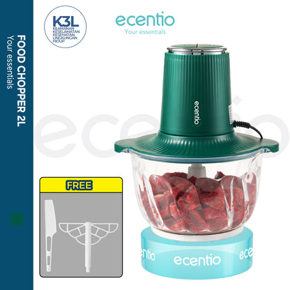 【🌟Pre-Order】ecentio Penggiling Daging 2L Kaca Tebal Multifungsi 3-in-1