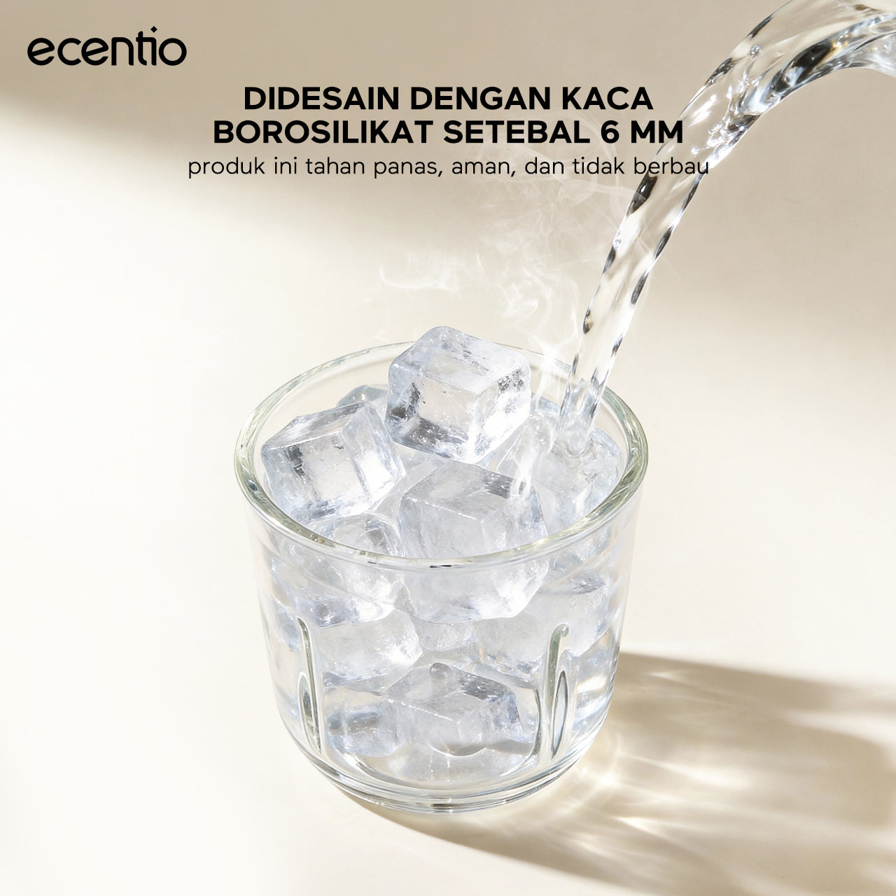 ecentio blender mini food chopper pengaduk makanan bayi kaca 8 pisau 3 kecepatan | pembuat makanan bayi multifungsi 4-in-1 stainless steel 304 mesin 200w untuk ibu menyusui & anak balita