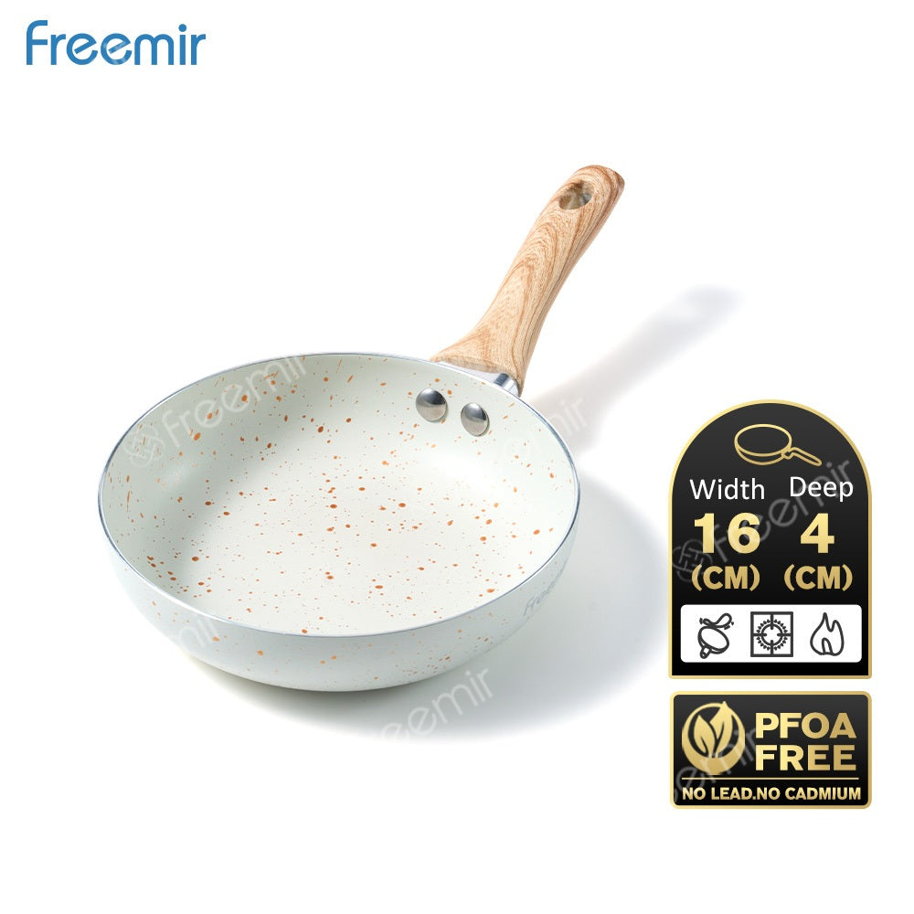 ecentio Ramadhan Kitchen Gift Set — Set Kotak Makan Anti Bocor 7pcs + Alat Penumbuk Bawang + Wajan Anti Lengket 16cm + Spatula & Sendok Silikon