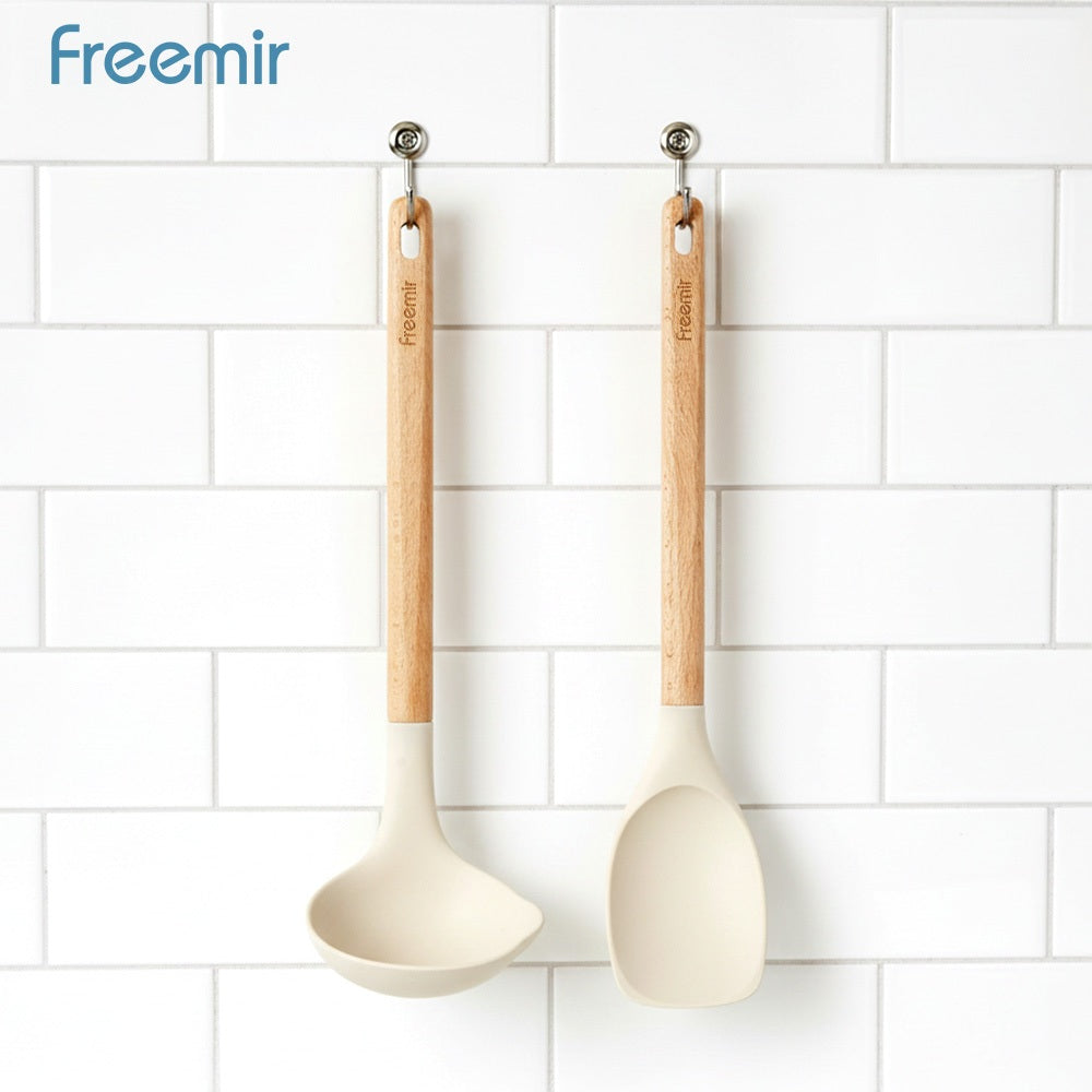 ecentio Ramadhan Kitchen Gift Set — Set Kotak Makan Anti Bocor 7pcs + Alat Penumbuk Bawang + Wajan Anti Lengket 16cm + Spatula & Sendok Silikon
