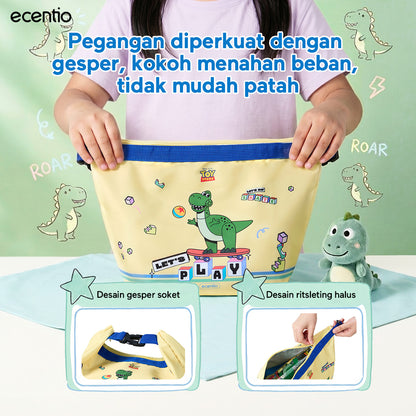 [Back To School] ecentio Kotak Makan Anak Rex Set Bekal Sekolah Toy story Lunch Box Stainless 750ml Botol Minum 900ml Tas Bekal BPA Free Tempat Makan Anak