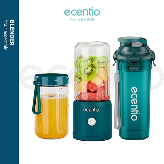 ecentio juice portable 8 pisau kaca blender/juicer 2 botol mini USB Blander Jus Vitamin