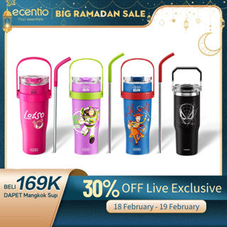 【Disney Series】ecentio Tumbler Stainless Vacuum Disney 1,2L/900ml Original Disney Portable Thermos